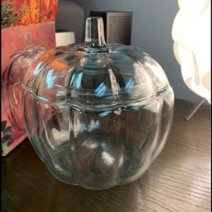 Glass Pumpkin Jar